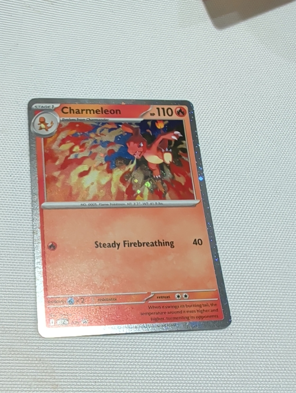 Pokemon Charmeleon Card - Red, Orange